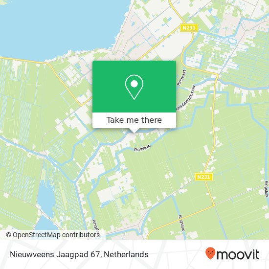 Nieuwveens Jaagpad 67, 2441 GA Nieuwveen kaart