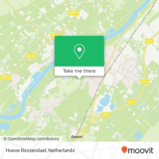 Hoeve Roozendael kaart