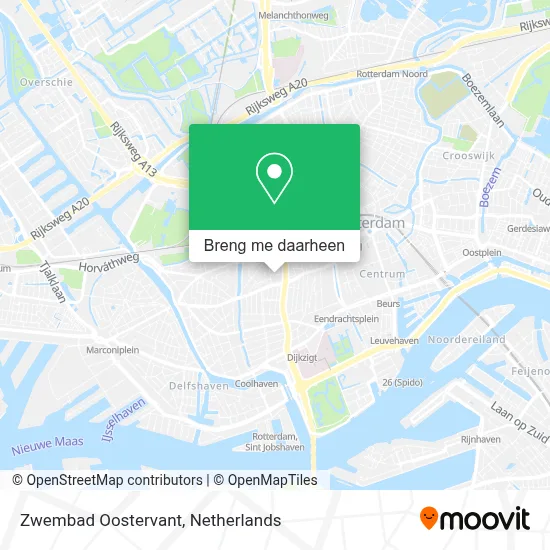 Zwembad Oostervant kaart