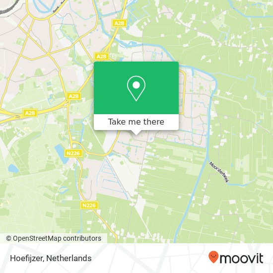 Hoefijzer, Hoefijzer, 3833 Leusden, Nederland kaart