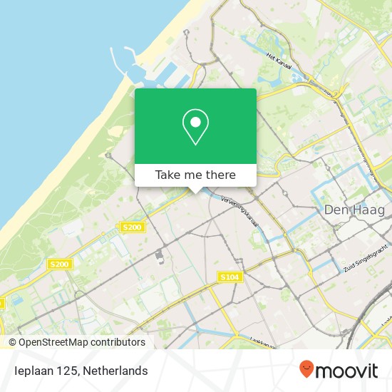 Ieplaan 125, 2565 LJ Den Haag kaart