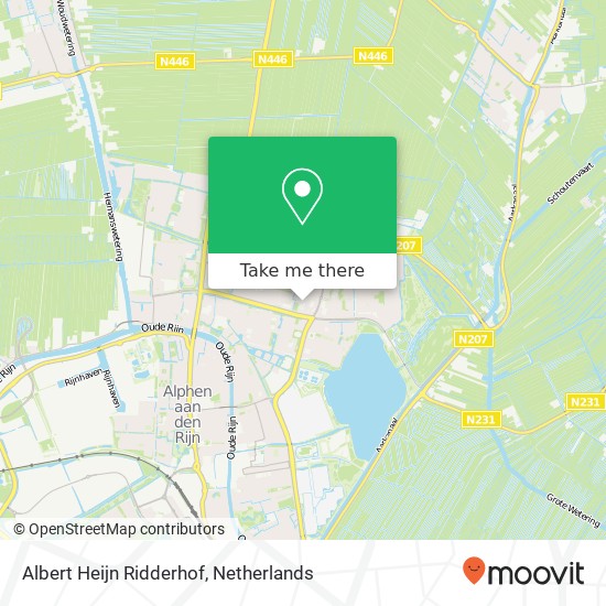 Albert Heijn Ridderhof, Ridderhof 2 kaart