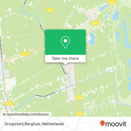 Drogisterij Berghuis, Kervelplein 43 kaart