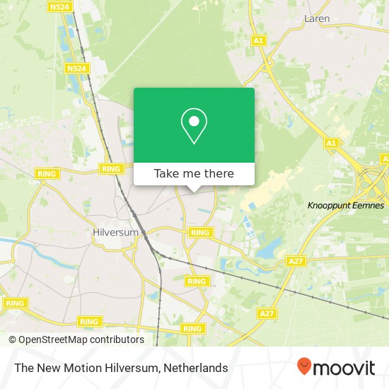 The New Motion Hilversum kaart