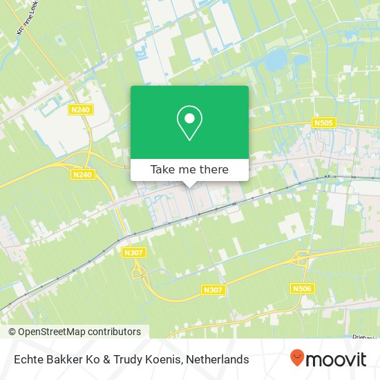 Echte Bakker Ko & Trudy Koenis, Nieuweweg 15 kaart