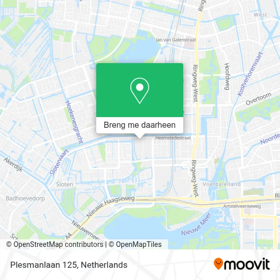 Plesmanlaan 125 kaart
