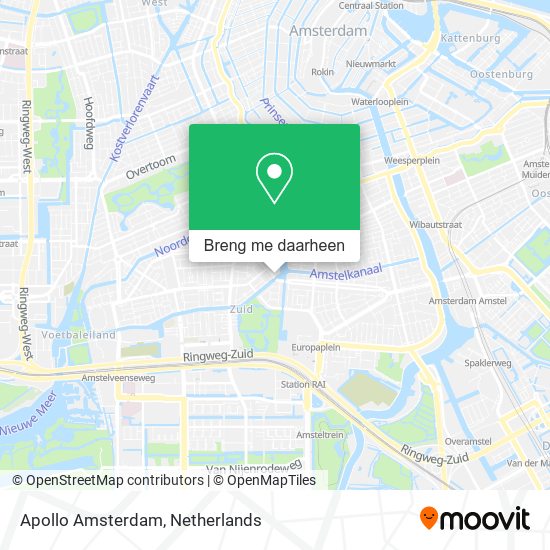 Apollo Amsterdam kaart