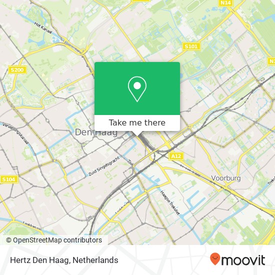 Hertz Den Haag, Lekstraat 37 kaart