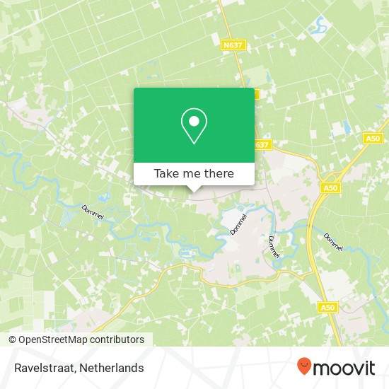 Ravelstraat, 5491 MC Sint-Oedenrode kaart