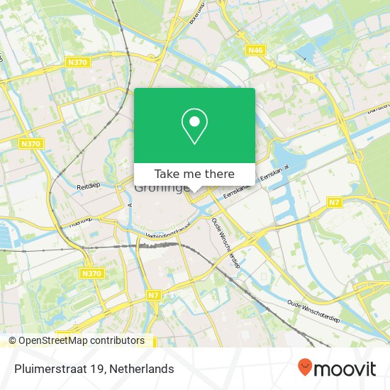 Pluimerstraat 19, Pluimerstraat 19, 9711 SV Groningen, Nederland kaart