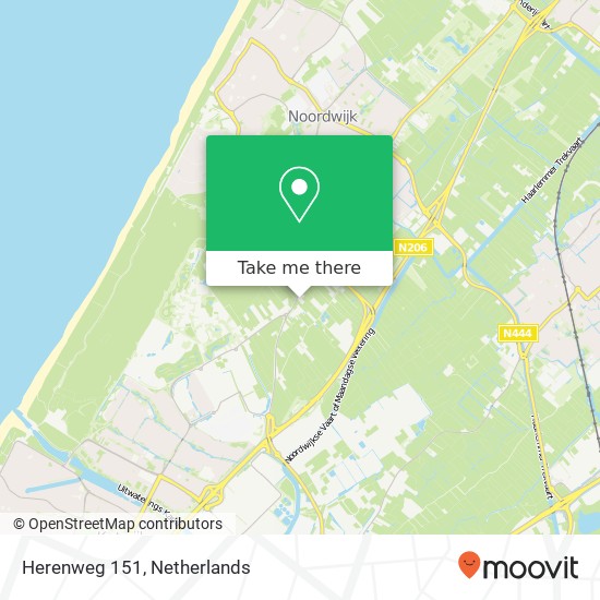 Herenweg 151, 2201 AE Noordwijk kaart