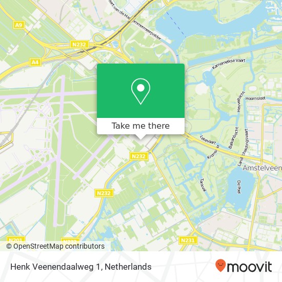 Henk Veenendaalweg 1, 1117 EH Luchthaven Schiphol kaart