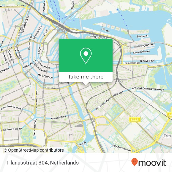 Tilanusstraat 304, 1091 MX Amsterdam kaart