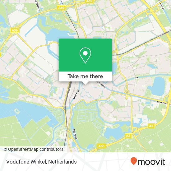 Vodafone Winkel, Hooge Steenweg 18 kaart