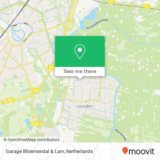 Garage Bloemendal & Lam, Zwarteweg 28 kaart