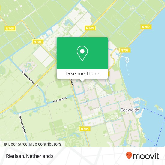 Rietlaan, Rietlaan, 3893 Zeewolde, Nederland kaart