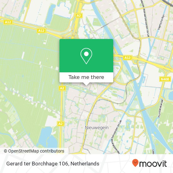 Gerard ter Borchhage 106, 3437 KM Nieuwegein kaart