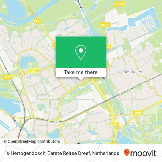 's-Hertogenbosch, Eerste Reitse Dreef kaart
