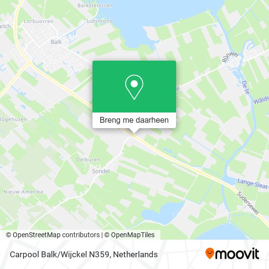 Carpool Balk/Wijckel N359 kaart