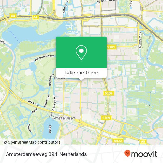 Amsterdamseweg 394, 1181 BT Amstelveen kaart