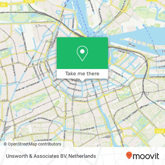 Unsworth & Associates BV, Herengracht 540 kaart