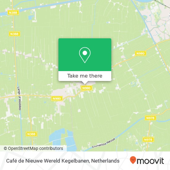 Café de Nieuwe Wereld Kegelbanen, Aldringastraat 13 kaart