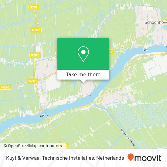 Kuyf & Verwaal Technische Installaties kaart