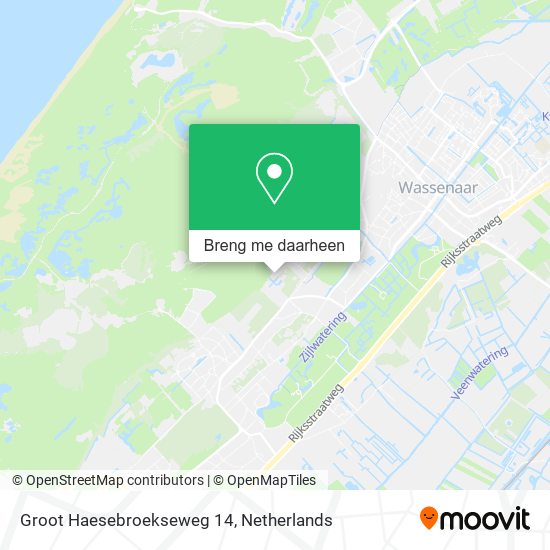 Groot Haesebroekseweg 14 kaart