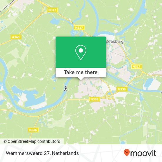 Wemmersweerd 27, Wemmersweerd 27, 6983 HB Doesburg, Nederland kaart