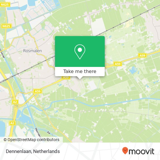 Dennenlaan, Dennenlaan, 5248 Rosmalen, Nederland kaart