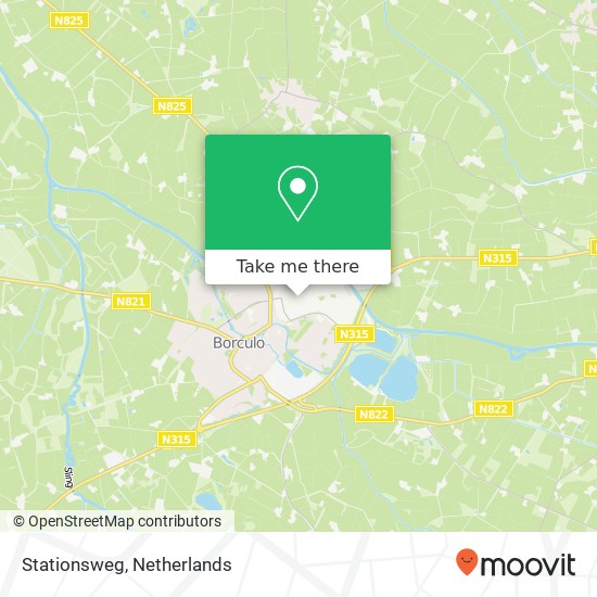 Stationsweg, Stationsweg, 7271 Borculo, Nederland kaart