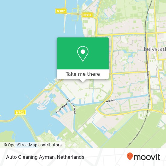 Auto Cleaning Ayman, Spuiweg 9 kaart