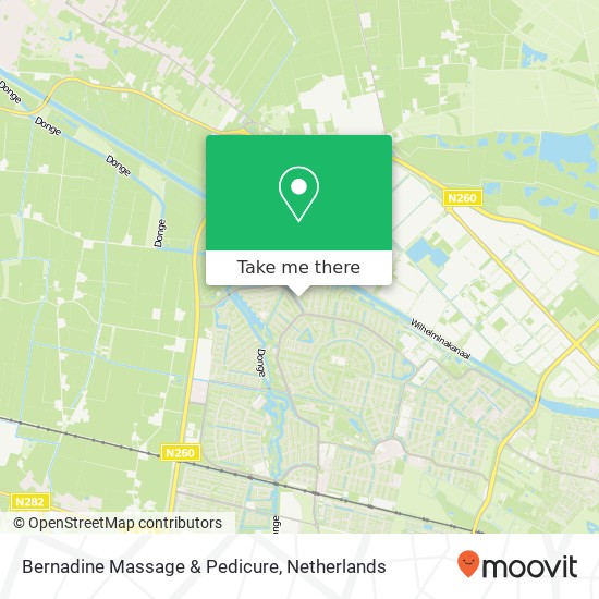 Bernadine Massage & Pedicure, Milsbeeksingel 31 kaart