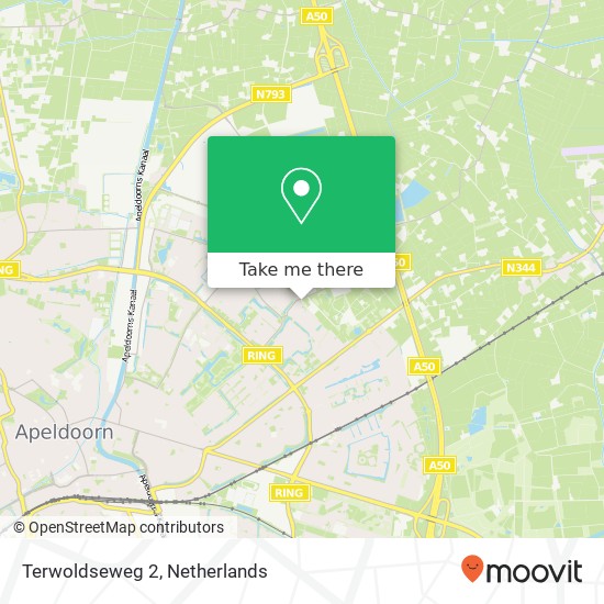 Terwoldseweg 2, 7323 RB Apeldoorn kaart