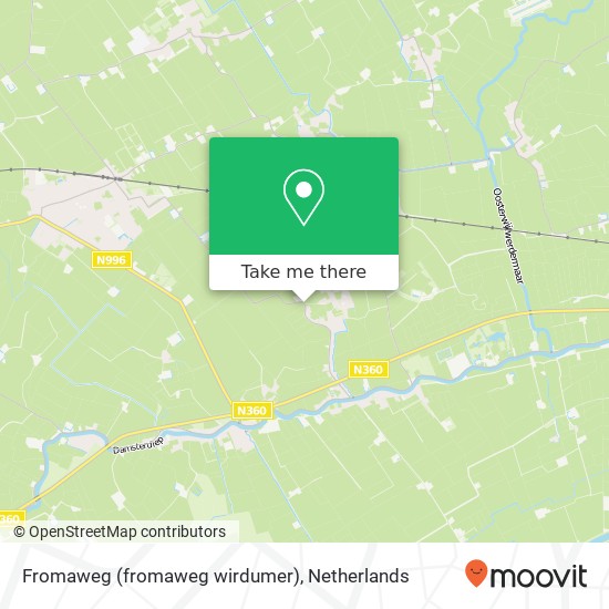 Fromaweg (fromaweg wirdumer), 9917 Wirdum kaart