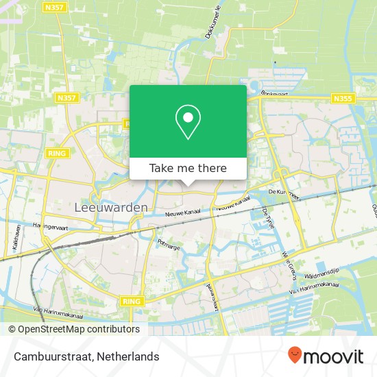 Cambuurstraat, 8921 Leeuwarden kaart