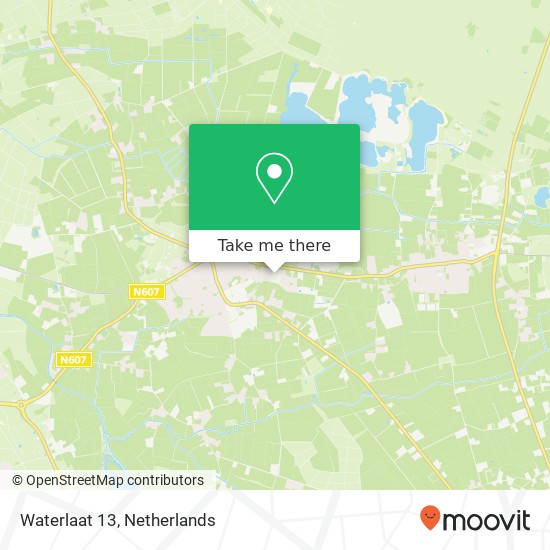 Waterlaat 13, 5761 Bakel kaart