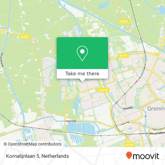 Kornalijnlaan 5, 9743 JK Groningen kaart