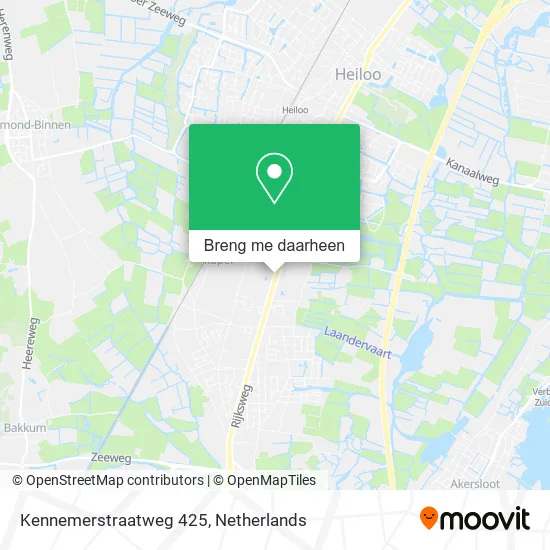 Kennemerstraatweg 425 kaart