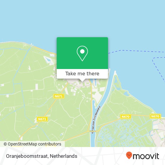 Oranjeboomstraat, Oranjeboomstraat, 4424 Wemeldinge, Nederland kaart