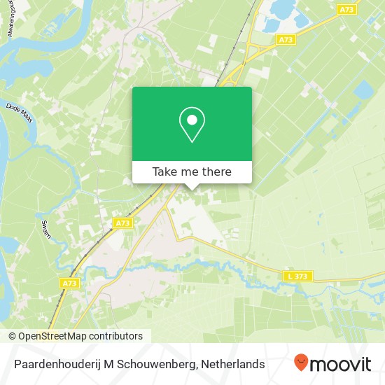 Paardenhouderij M Schouwenberg, Veestraat 23 kaart