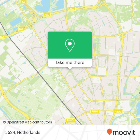 5624, 5624 Eindhoven, Nederland kaart