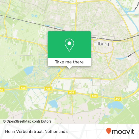 Henri Verbuntstraat, Henri Verbuntstraat, 5025 WP Tilburg, Nederland kaart