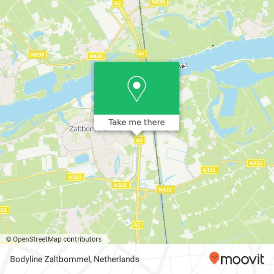 Bodyline Zaltbommel, Oude Bosscheweg 15 kaart
