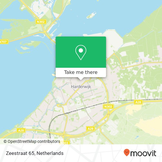 Zeestraat 65, 3841 JL Harderwijk kaart