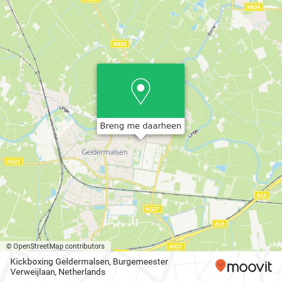 Kickboxing Geldermalsen, Burgemeester Verweijlaan kaart