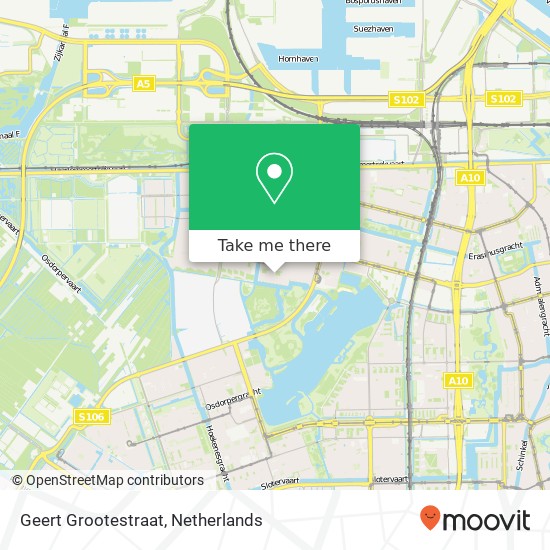 Geert Grootestraat, 1064 NG Amsterdam kaart