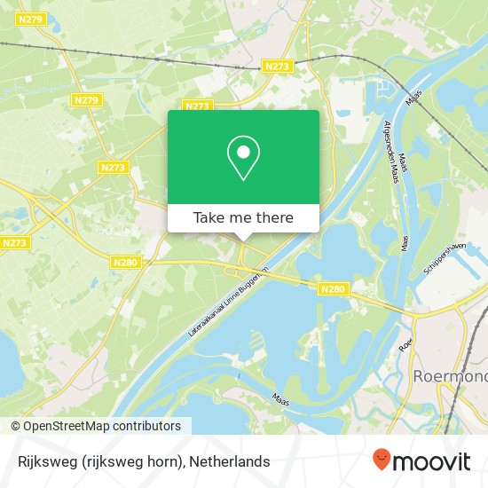 Rijksweg (rijksweg horn), 6085 Horn kaart