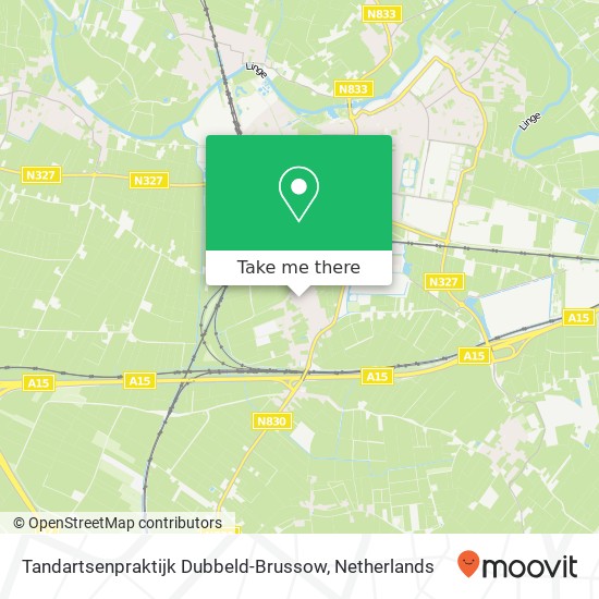 Tandartsenpraktijk Dubbeld-Brussow, Dorpsstraat 51 kaart