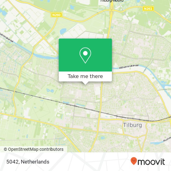 5042, 5042 Tilburg, Nederland kaart